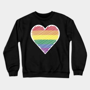 Gay - Lgbt Pride Heart Crewneck Sweatshirt